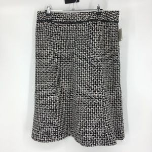 Pendleton Black/White Print Skirt
